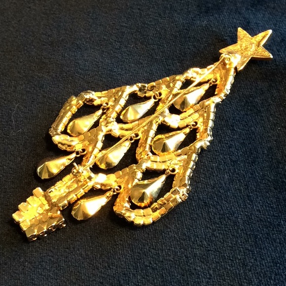 Vintage New Christmas Tree Brooch - Picture 4 of 4